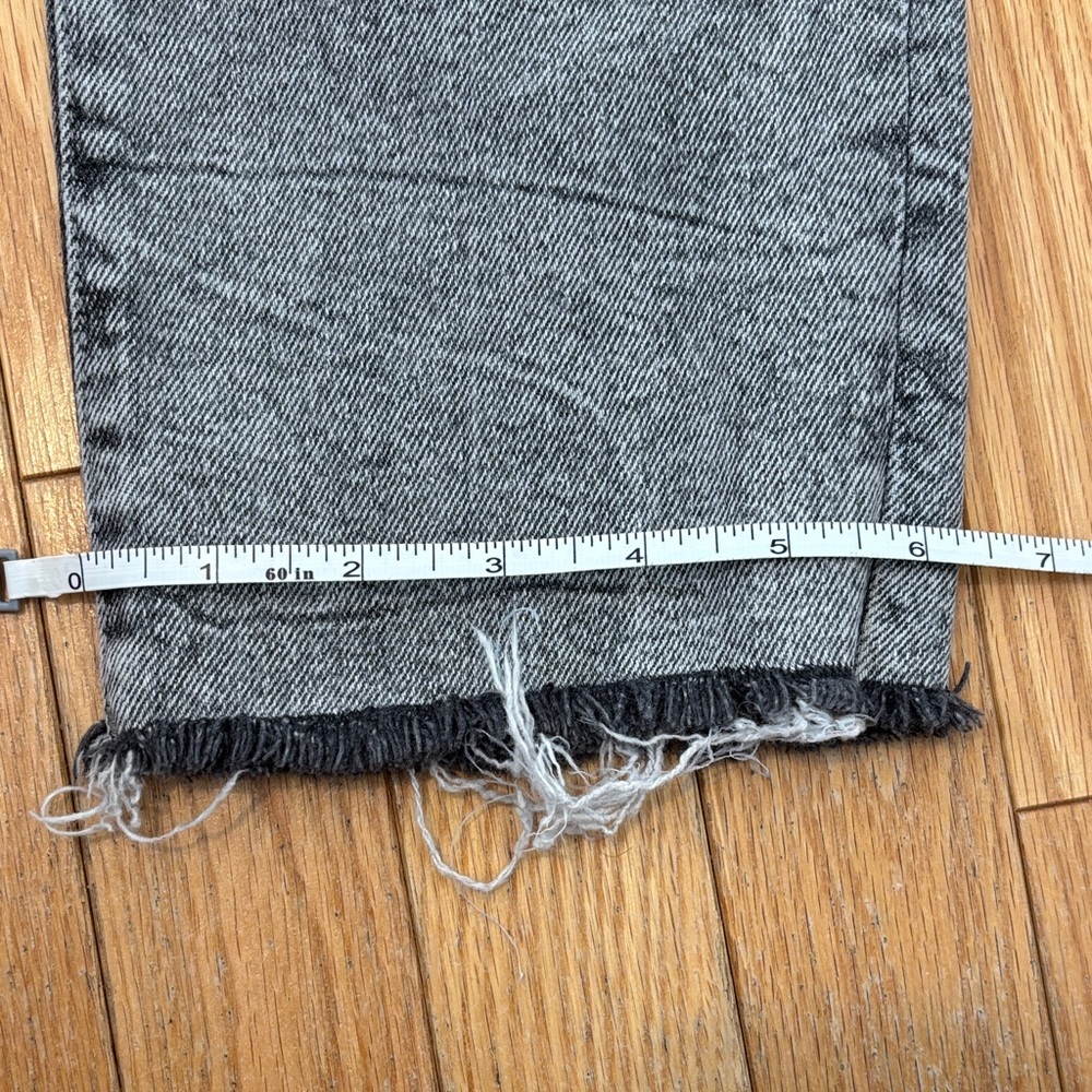Kensie Charcoal Denim Jeans. Raw Hem. SZ 8 - Picture 11 of 12